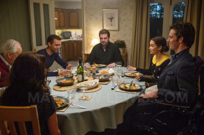 (R-l) SAM CLAFLIN as Will Traynor, EMILIA CLARKE as Lou Clark, BRENDAN COYLE as Bernard Clark and MATTHEW LEWIS as Patrick in New Line Cinema's and Metro-Goldwyn-Mayer Pictures' romantic drama "ME BEFORE YOU," a Warner Bros. Pictures and Metro-Goldwyn-Mayer Pictures release.

Copyright: © 2016 WARNER BROS. ENTERTAINMENT INC. AND METRO-GOLDWYN-MAYER PICTURES INC. (THE UNIVERSE EXCLUDING MGM RETAINED TERRITORIES).  © 2016 METRO-GOLDWYN-MAYER PICTURES INC. AND WARNER BROS. ENTERTAINMENT INC. (MGM RETAINED TERR
