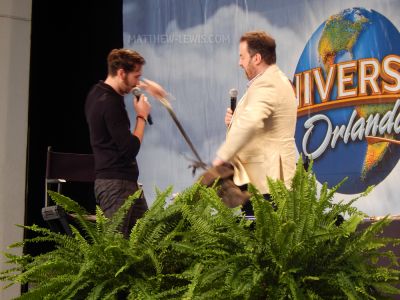 Matt Lewis and Pierre Bohanna at a panel
