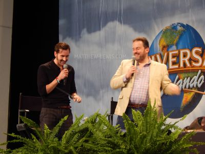 Matt Lewis and Pierre Bohanna at a panel
