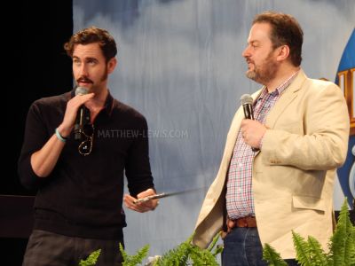 Matt Lewis and Pierre Bohanna at a panel
