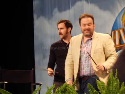 Matt Lewis and Pierre Bohanna at a panel
