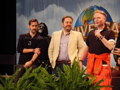 Matt Lewis, Pierre Bohanna and Paul Harris at a panel
