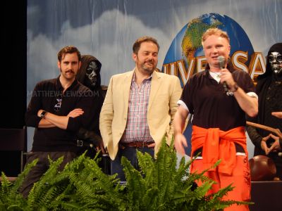 Matt Lewis, Pierre Bohanna and Paul Harris at a panel
