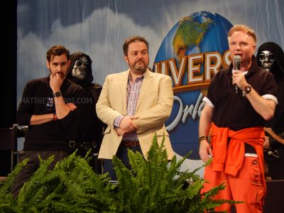 Matt Lewis, Pierre Bohanna and Paul Harris at a panel
